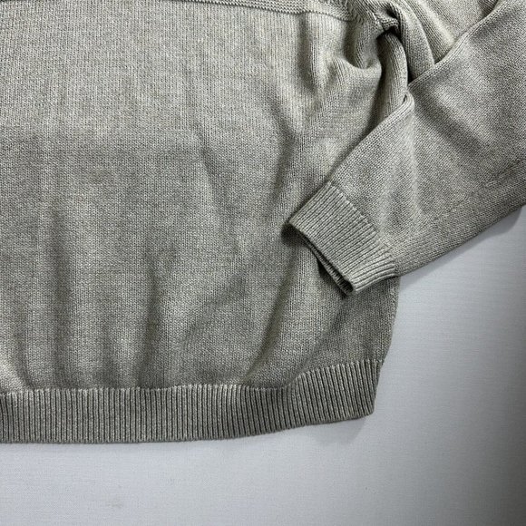 Tommy Bahama Sorrento Beach Button Mock Sweater Mens Size XL Beige Cable Knit - Picture 4 of 8